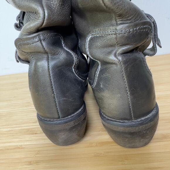 Maruti‎ Leather Boots Women's 7 Brown Riding Moto Portugal Made - Picture 10 of 13